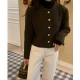 ゴールドボタン付きチャンピオンコート風ショートジャケット | Bifrost | 詳細画像4 