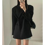 アンパディールデザインのダブルブレストロングショルダーブレザー | Bifrost | 詳細画像3