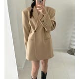 アンパディールデザインのダブルブレストロングショルダーブレザー | Bifrost | 詳細画像7