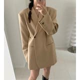 アンパディールデザインのダブルブレストロングショルダーブレザー | Bifrost | 詳細画像8