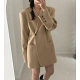 アンパディールデザインのダブルブレストロングショルダーブレザー | Bifrost | 詳細画像9