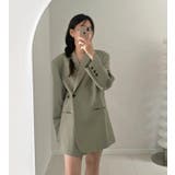 アンパディールデザインのダブルブレストロングショルダーブレザー | Bifrost | 詳細画像11