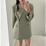 アンパディールデザインのダブルブレストロングショルダーブレザー | Bifrost | 詳細画像14