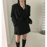 アンパディールデザインのダブルブレストロングショルダーブレザー | Bifrost | 詳細画像17