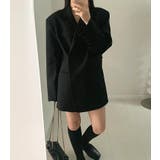 アンパディールデザインのダブルブレストロングショルダーブレザー | Bifrost | 詳細画像18