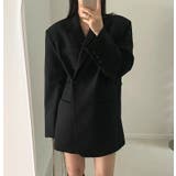 アンパディールデザインのダブルブレストロングショルダーブレザー | Bifrost | 詳細画像19