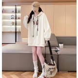 絹マフラー風紐付きオーバーサイズパーカー | Bifrost | 詳細画像9 