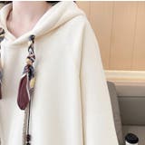 絹マフラー風紐付きオーバーサイズパーカー | Bifrost | 詳細画像11 