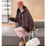 絹マフラー風紐付きオーバーサイズパーカー | Bifrost | 詳細画像18 