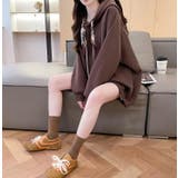 絹マフラー風紐付きオーバーサイズパーカー | Bifrost | 詳細画像24 