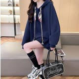 絹マフラー風紐付きオーバーサイズパーカー | Bifrost | 詳細画像26 