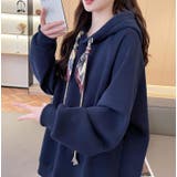 絹マフラー風紐付きオーバーサイズパーカー | Bifrost | 詳細画像29 