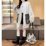 デニムポケット付き オーバーサイズニットカーディガン  | Bifrost | 詳細画像9 