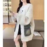 デニムポケット付き オーバーサイズニットカーディガン  | Bifrost | 詳細画像12 