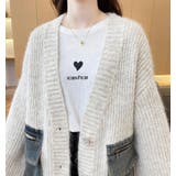 デニムポケット付き オーバーサイズニットカーディガン  | Bifrost | 詳細画像15 