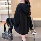 ネクタイ付きオーバーサイズパーカー パーカーワンピース風デザイン | Bifrost | 詳細画像21