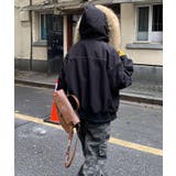 ファーフード付き フリース内張りミリタリージャケット ダウン風アウター | Bifrost | 詳細画像12 