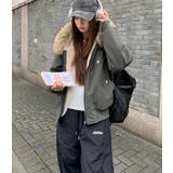 ファーフード付き フリース内張りミリタリージャケット ダウン風アウター | Bifrost | 詳細画像19 