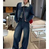 シープスキンカラー襟 デニムジャケット × | Bifrost | 詳細画像1 