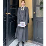 ユニークな襟デザインショートジャケットとロングスカートのセットアップ | Bifrost | 詳細画像9 