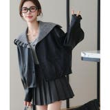 ニットフードレースアップデザインレザージャケット | Bifrost | 詳細画像3 