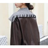 ニットフードレースアップデザインレザージャケット | Bifrost | 詳細画像8 