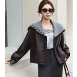 ニットフードレースアップデザインレザージャケット | Bifrost | 詳細画像10 