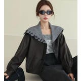 ニットフードレースアップデザインレザージャケット | Bifrost | 詳細画像11 