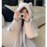 キャットイヤーフード付きファーライニングアウター | Bifrost | 詳細画像9 