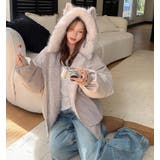 キャットイヤーフード付きファーライニングアウター | Bifrost | 詳細画像11 