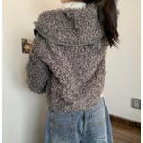 ユニークな大襟デザインカーリーフリースジャケット | Bifrost | 詳細画像3 