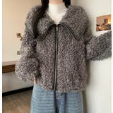 ユニークな大襟デザインカーリーフリースジャケット | Bifrost | 詳細画像6 