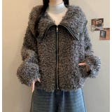 ユニークな大襟デザインカーリーフリースジャケット | Bifrost | 詳細画像7 