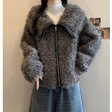 ユニークな大襟デザインカーリーフリースジャケット | Bifrost | 詳細画像9 