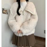 ユニークな大襟デザインカーリーフリースジャケット | Bifrost | 詳細画像17 