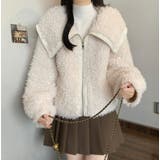 ユニークな大襟デザインカーリーフリースジャケット | Bifrost | 詳細画像18 