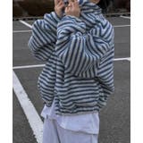 ストライプ柄ハイネックフリースジャケット | Bifrost | 詳細画像2 