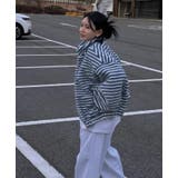 ストライプ柄ハイネックフリースジャケット | Bifrost | 詳細画像3 