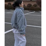 ストライプ柄ハイネックフリースジャケット | Bifrost | 詳細画像5 