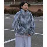 ストライプ柄ハイネックフリースジャケット | Bifrost | 詳細画像6 
