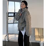 ストライプ柄ハイネックフリースジャケット | Bifrost | 詳細画像8 