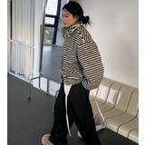 ストライプ柄ハイネックフリースジャケット | Bifrost | 詳細画像9 