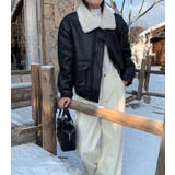 フリースカラーレザージャケット | Bifrost | 詳細画像9 