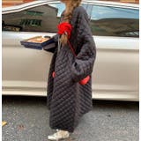 ダイヤ柄バルーンスリーブロングワンピース | Bifrost | 詳細画像3 