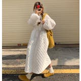 ダイヤ柄バルーンスリーブロングワンピース | Bifrost | 詳細画像4 