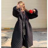 ダイヤ柄バルーンスリーブロングワンピース | Bifrost | 詳細画像5 