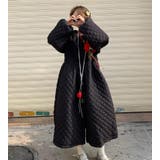 ダイヤ柄バルーンスリーブロングワンピース | Bifrost | 詳細画像9 