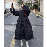 ダイヤ柄バルーンスリーブロングワンピース | Bifrost | 詳細画像10 