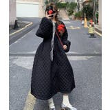 ダイヤ柄バルーンスリーブロングワンピース | Bifrost | 詳細画像11 