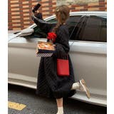 ダイヤ柄バルーンスリーブロングワンピース | Bifrost | 詳細画像13 